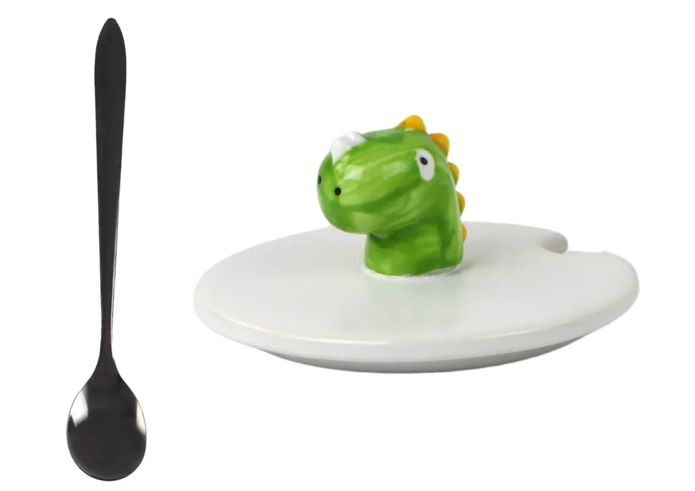 šalica za čaj bijela 350ml cool dino - slika 4