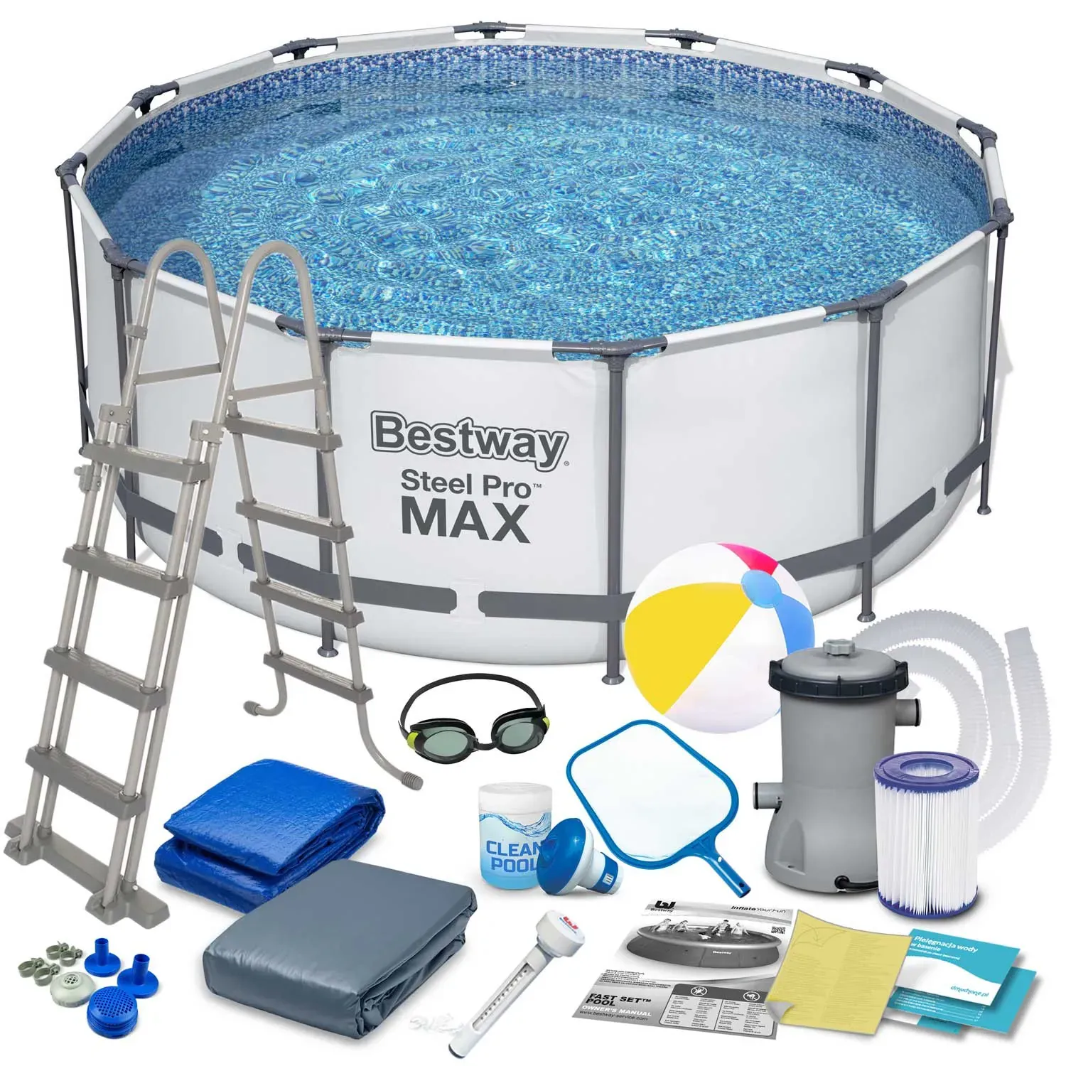bestway okvirni vrtni bazen 366 x 122 cm 56420 - slika 2