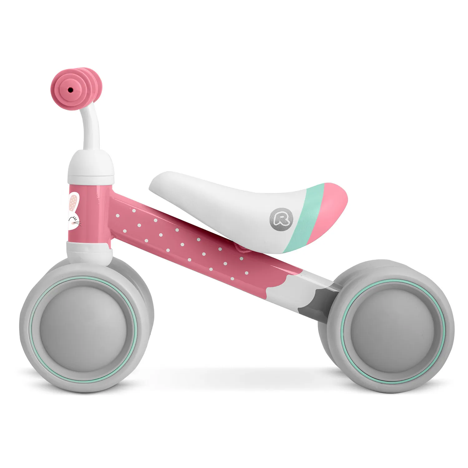 ricokids bicikl za balansiranje za malu djecu, rozi - slika 3