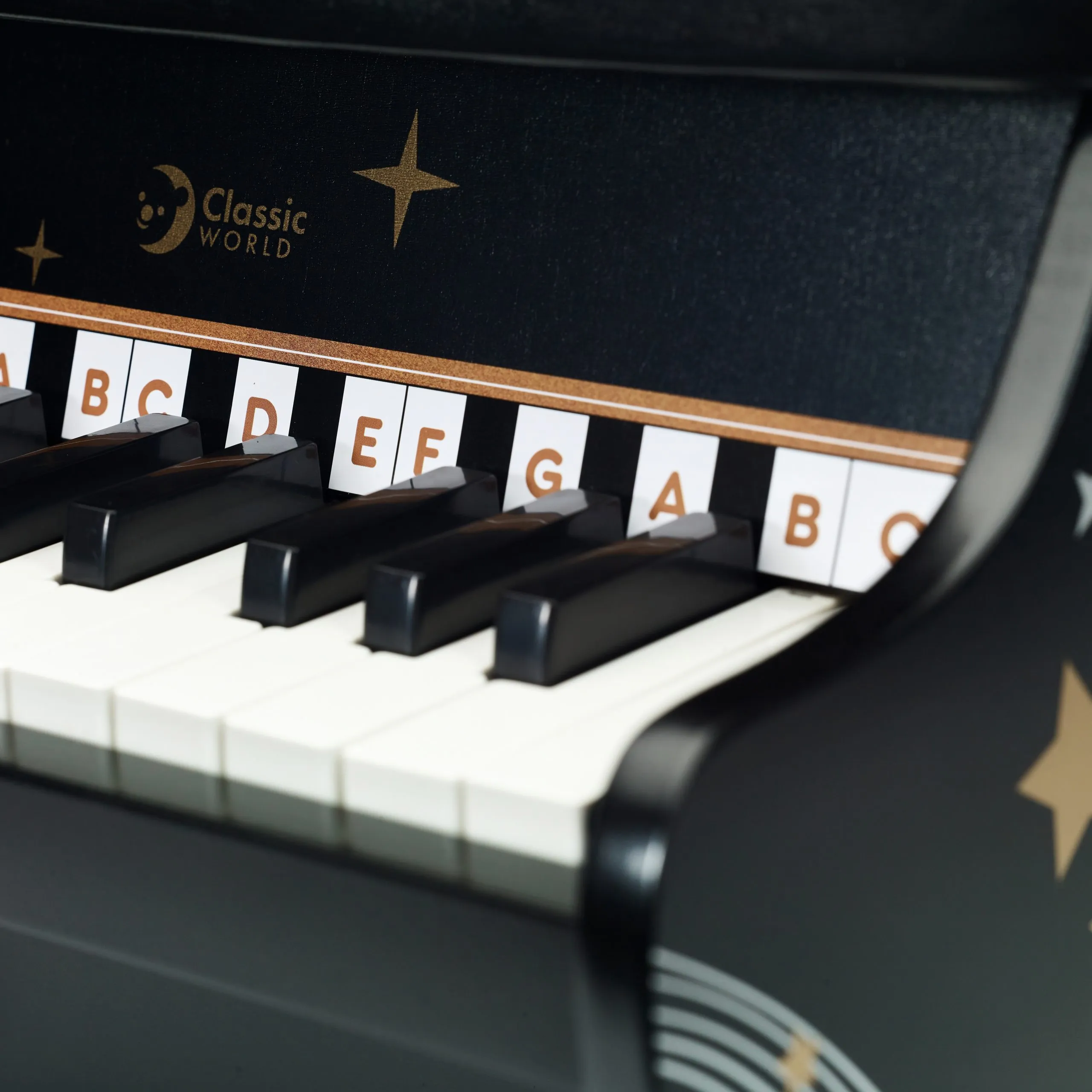 klasični svjetski piano, crni - slika 7