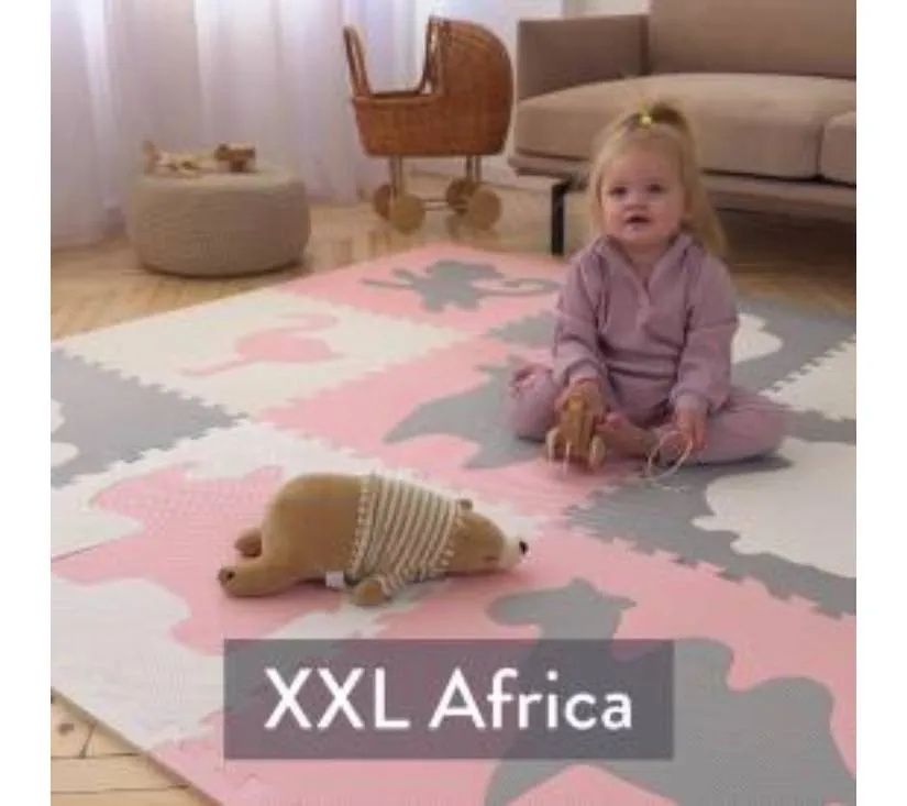 hakuna xxl podloga puzzle za djecu - afrika 180x180x1.2 cm - slika 3
