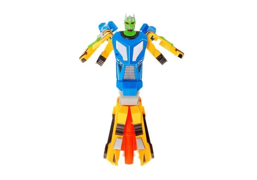 šareni pištolj 2u1 s pjenastim patronama i robotskom maskom - slika 6