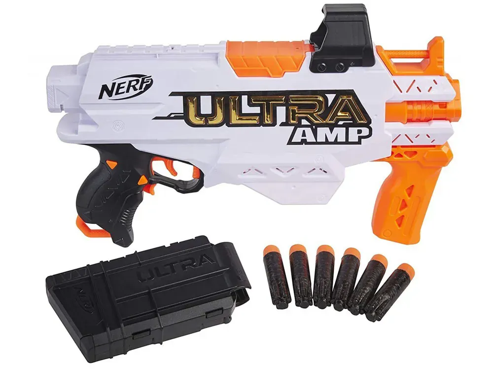 nerf ultra amp pištolj + 6 pjenastih patrona za4584 - slika 3