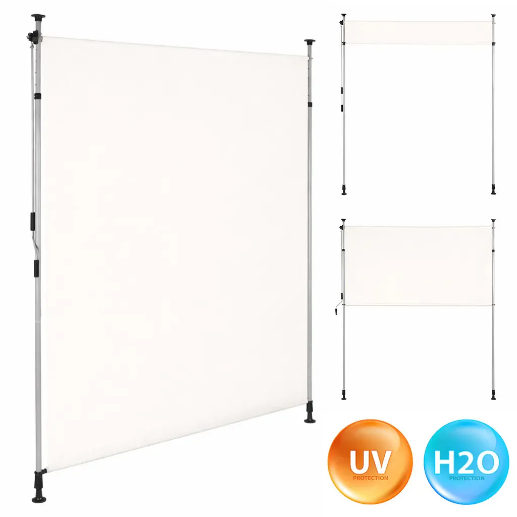 MultiGarden zatezna tenda na stezanje s ručicom za namatanje i podešavanjem visine, bež 200 cm - Pribislavec