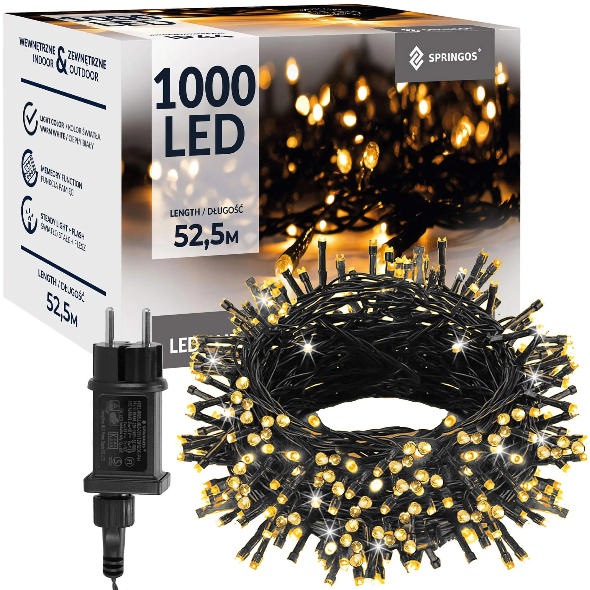 božićne lampice s 1000 led dioda - slika 4