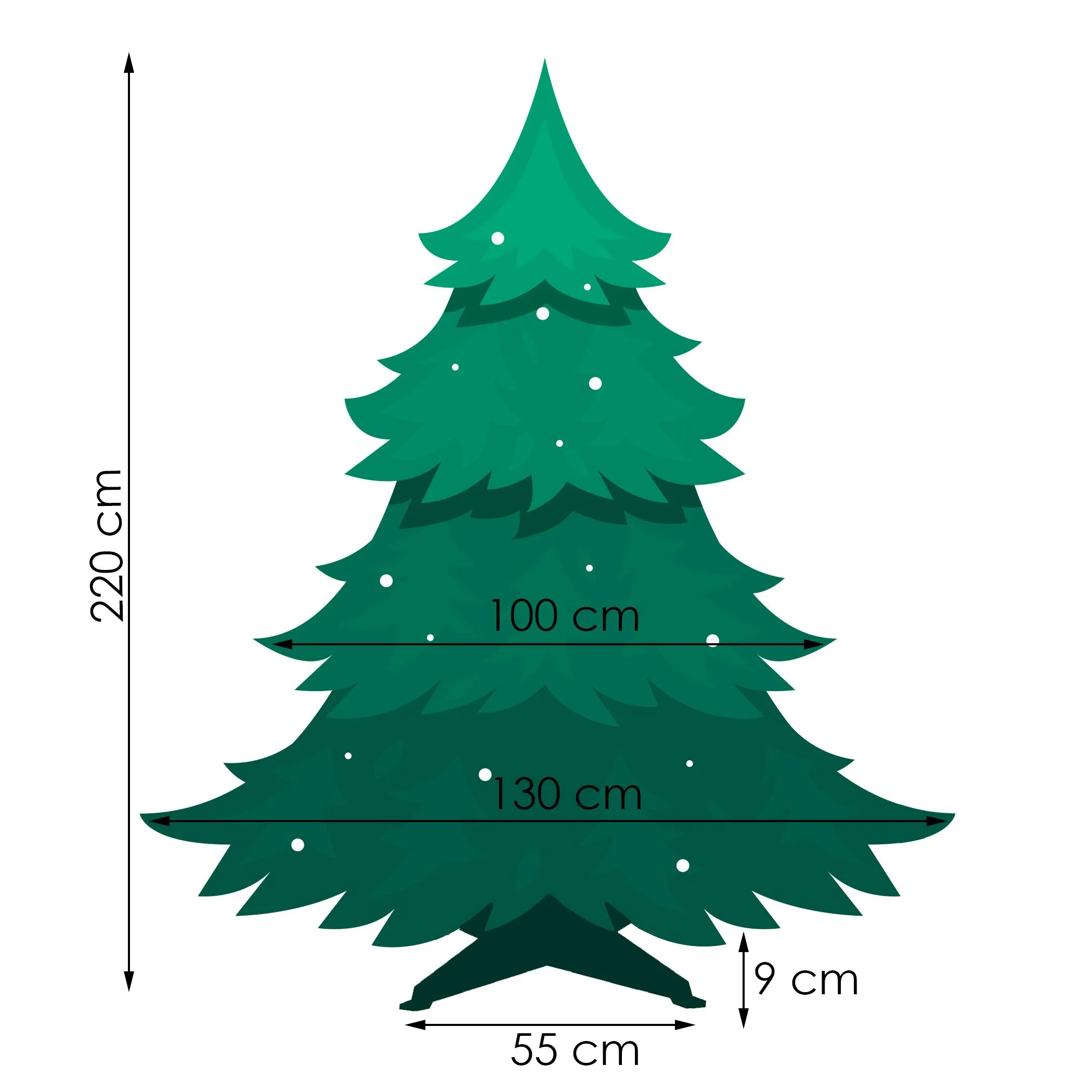 božićno drvce kavkaska smreka 220 cm - slika 3