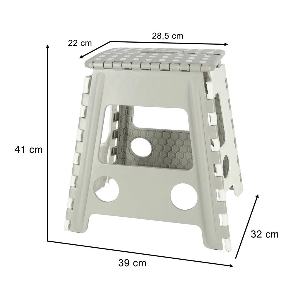 protuklizni tabure 39cm svijetlo sivi - slika 8