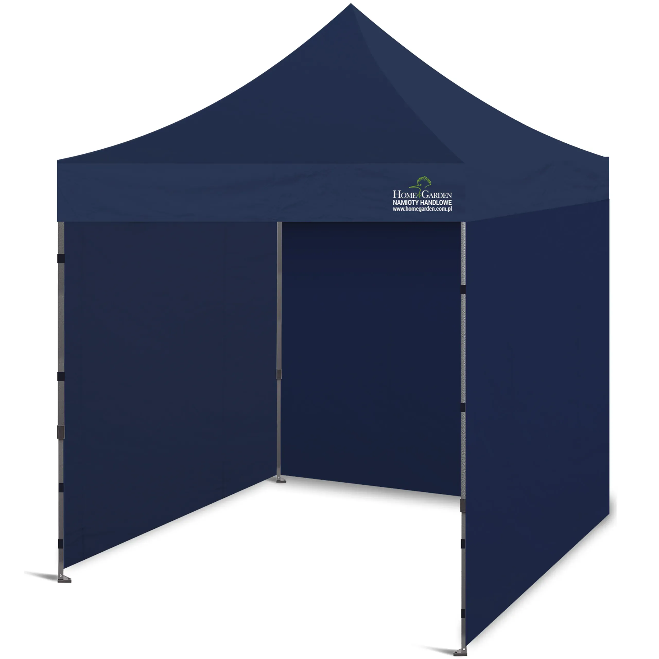 komercijalni šator 200 x 200 cm tamnoplave boje - slika 2