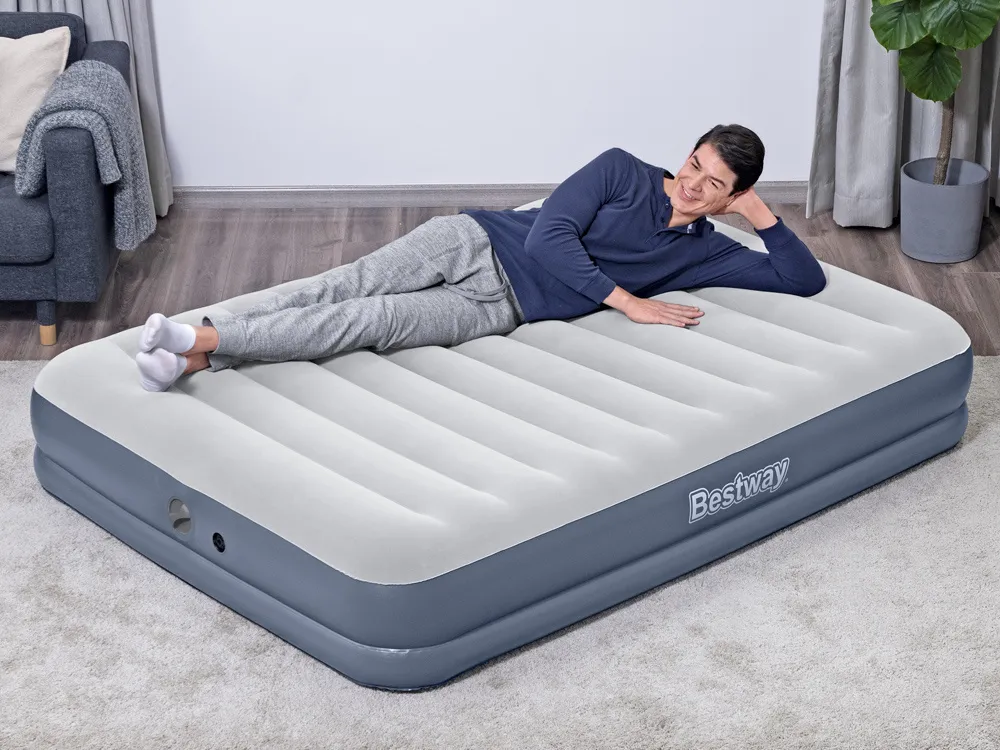 bestway madrac na napuhavanje queen tritech s pumpom 6716t 203x152x36cm - slika 5