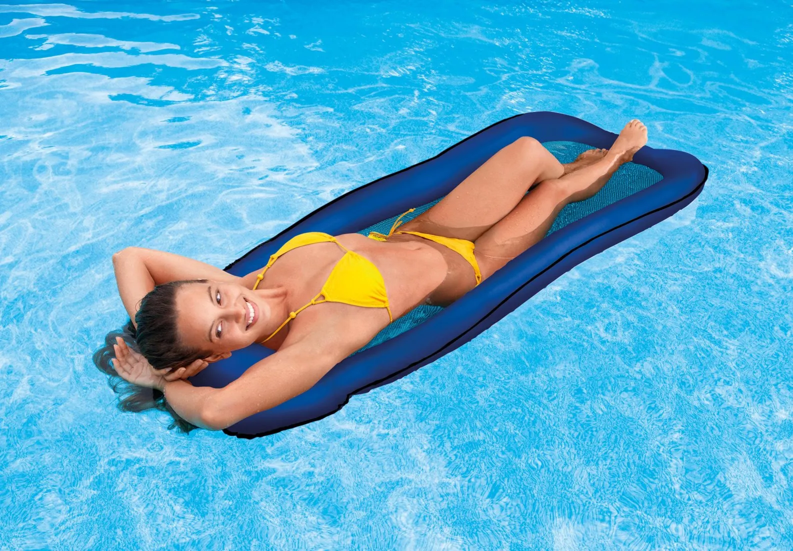 madrac za plažu s rashladnom mrežom za plivanje plavi 58836 intex - slika 3