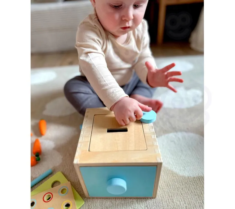 woopie montessori drvena kutija/sorter s kliznom ladicom - slika 6