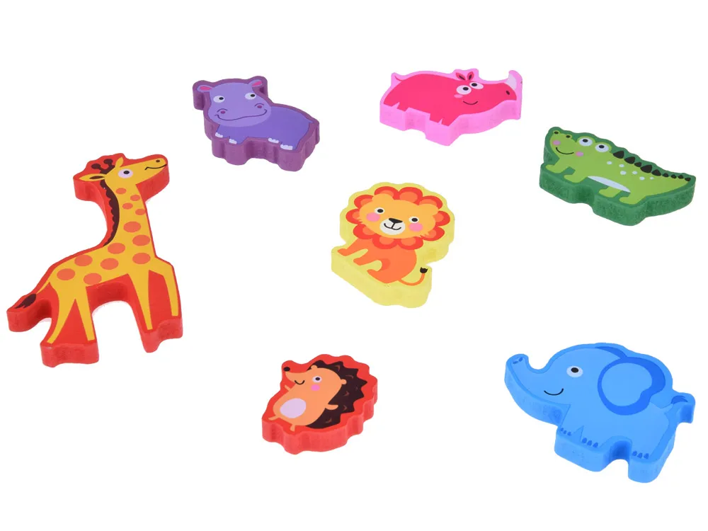 drvene puzzle safari životinje 7kom - slika 6