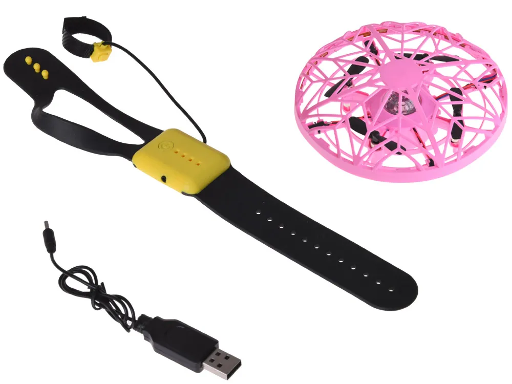 leteći disk dron s led svjetlom - slika 4