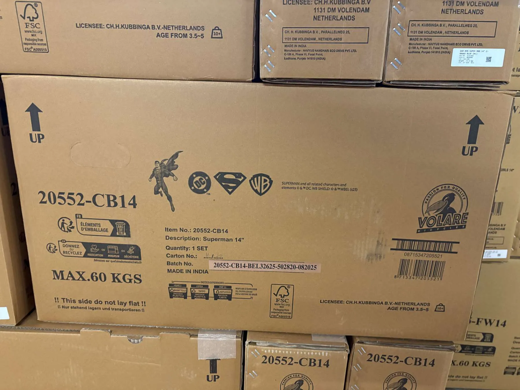 volare dječji bicikl superman 14″ plave boje - slika 13