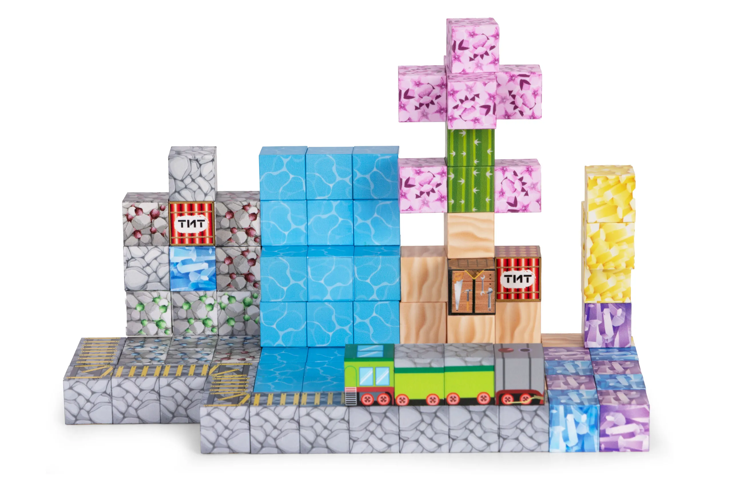 set magnetskih građevnih kocki za djecu – 112 dijelova - slika 4