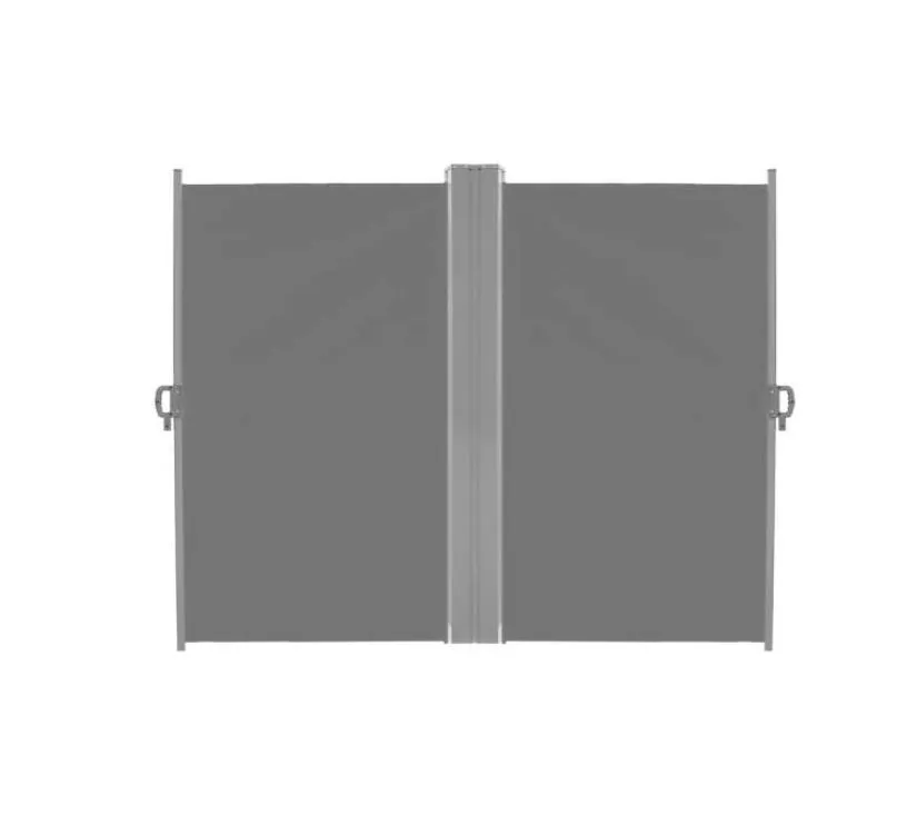 luaro kutna bočna tenda za terasu, uvlačiva 180 x 620 cm, siva - slika 7