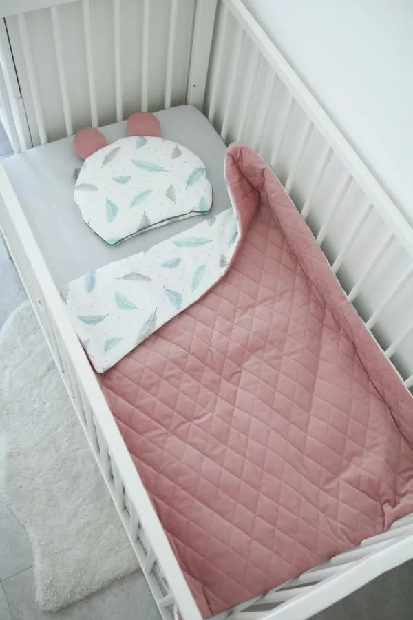 pamučna deka cotton-waffel 75x100 plumes i powder - slika 3