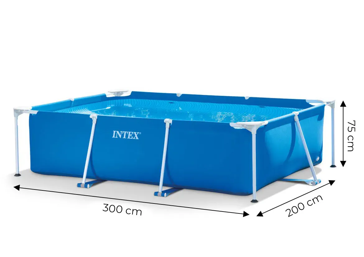 intex pravokutni vrtni bazen s okvirom 3x2 m - slika 6