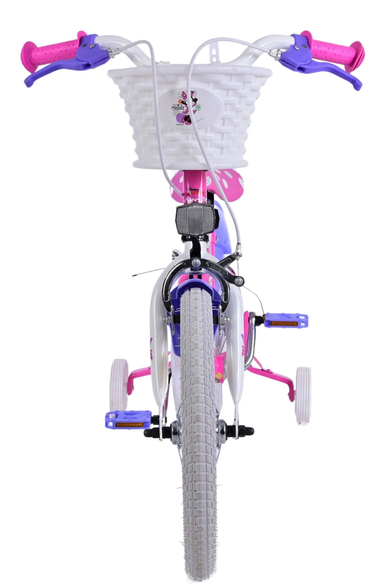 volare dječji bicikl minnie 16" s dvije ručne kočnice roza - slika 8