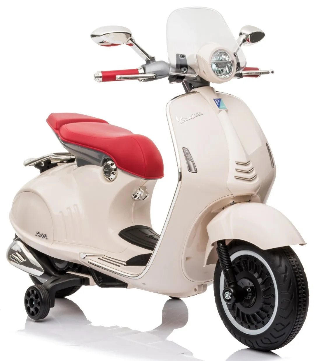 skuter vespa na akumulator s usb priključkom - bijeli - slika 7