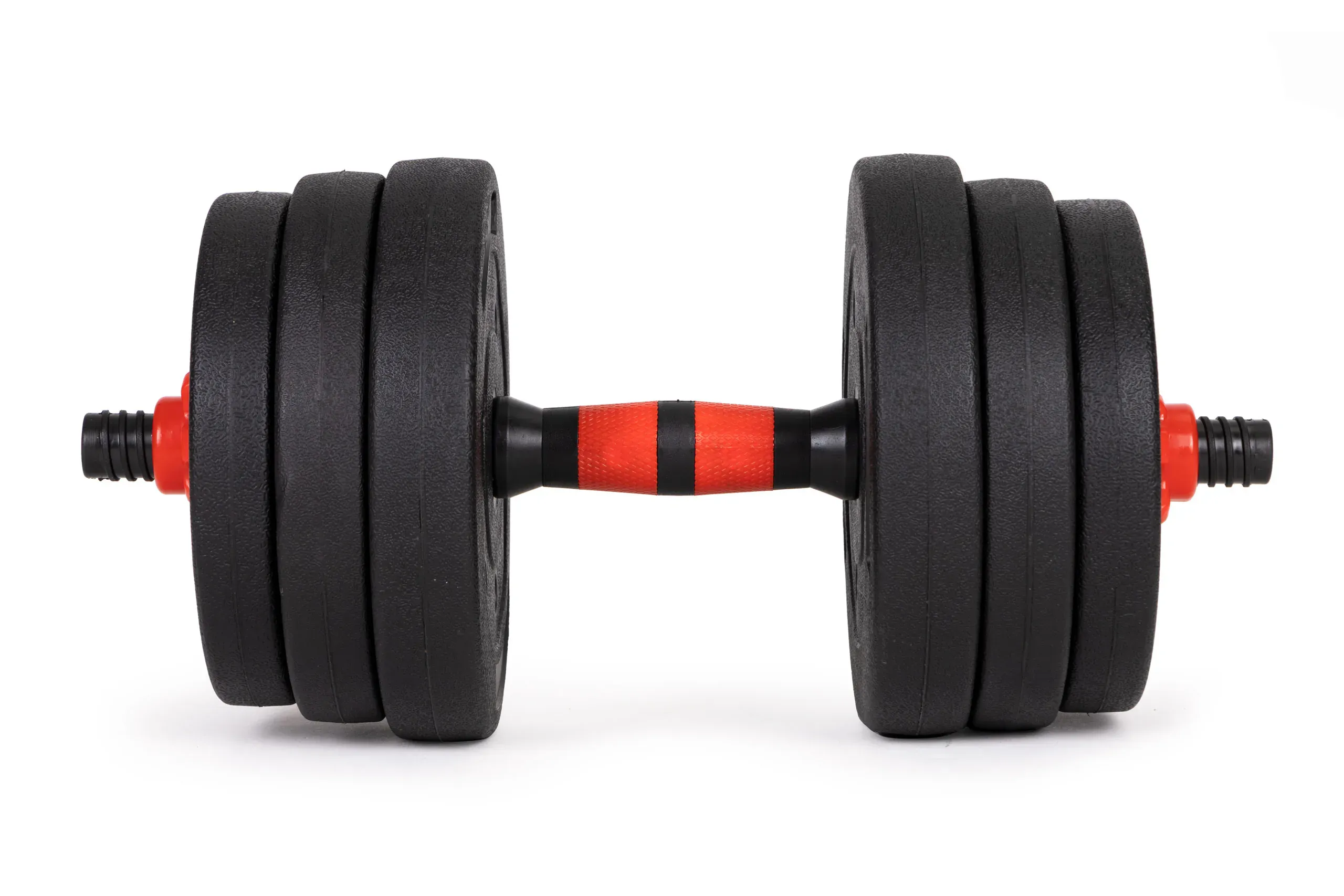 set podesivih utega 2x20kg crno-crveni - slika 8