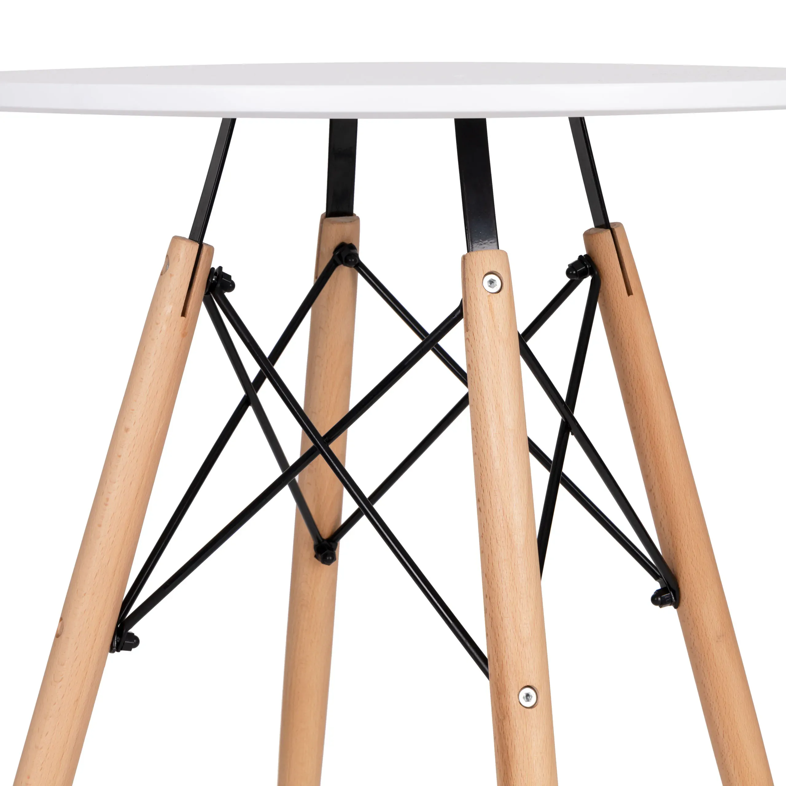 okrugli stol bijeli 80cm - slika 4