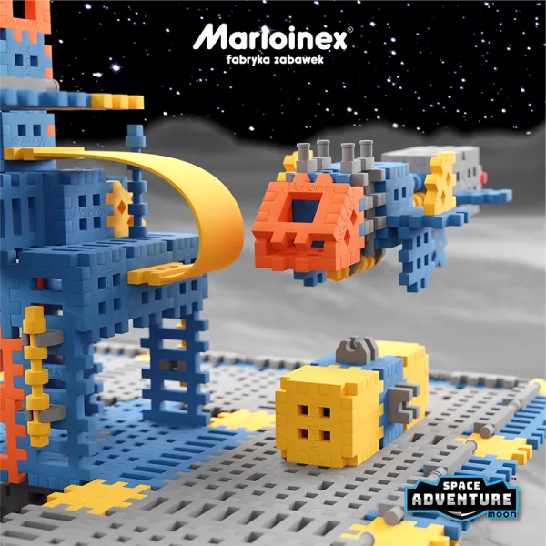 marioinex set waffle kockica baza na mjesecu 618kom. - slika 6