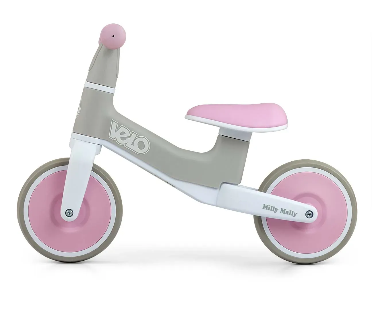 milly mally velo dječji bicikl bez pedala roza - slika 2