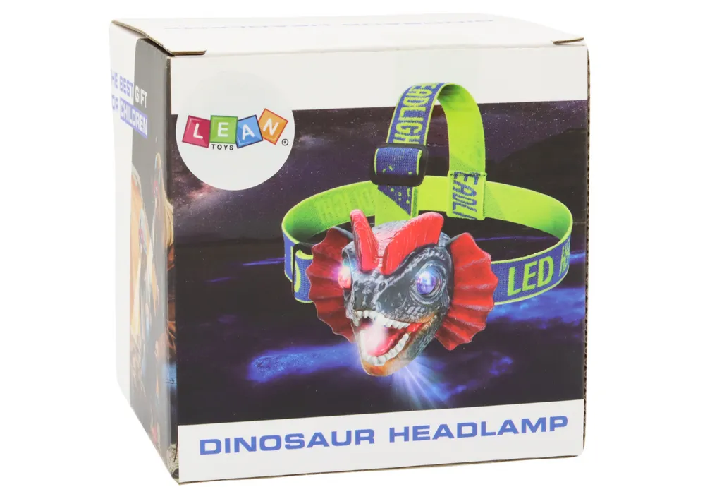 dinosaur prednja svjetiljka traka za glavu 3 led diode - slika 6