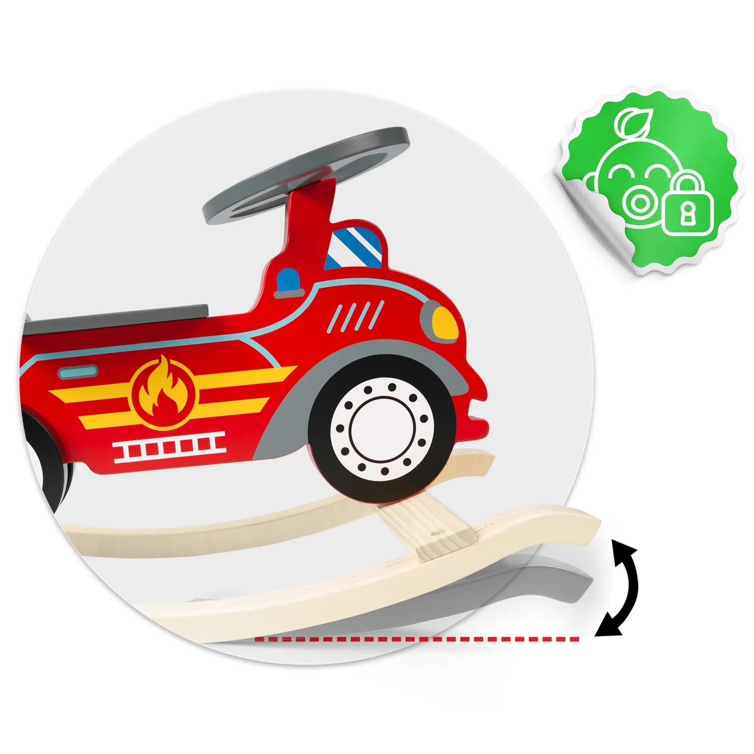 ricokids automobil za ljuljanje vatrogasci - slika 8