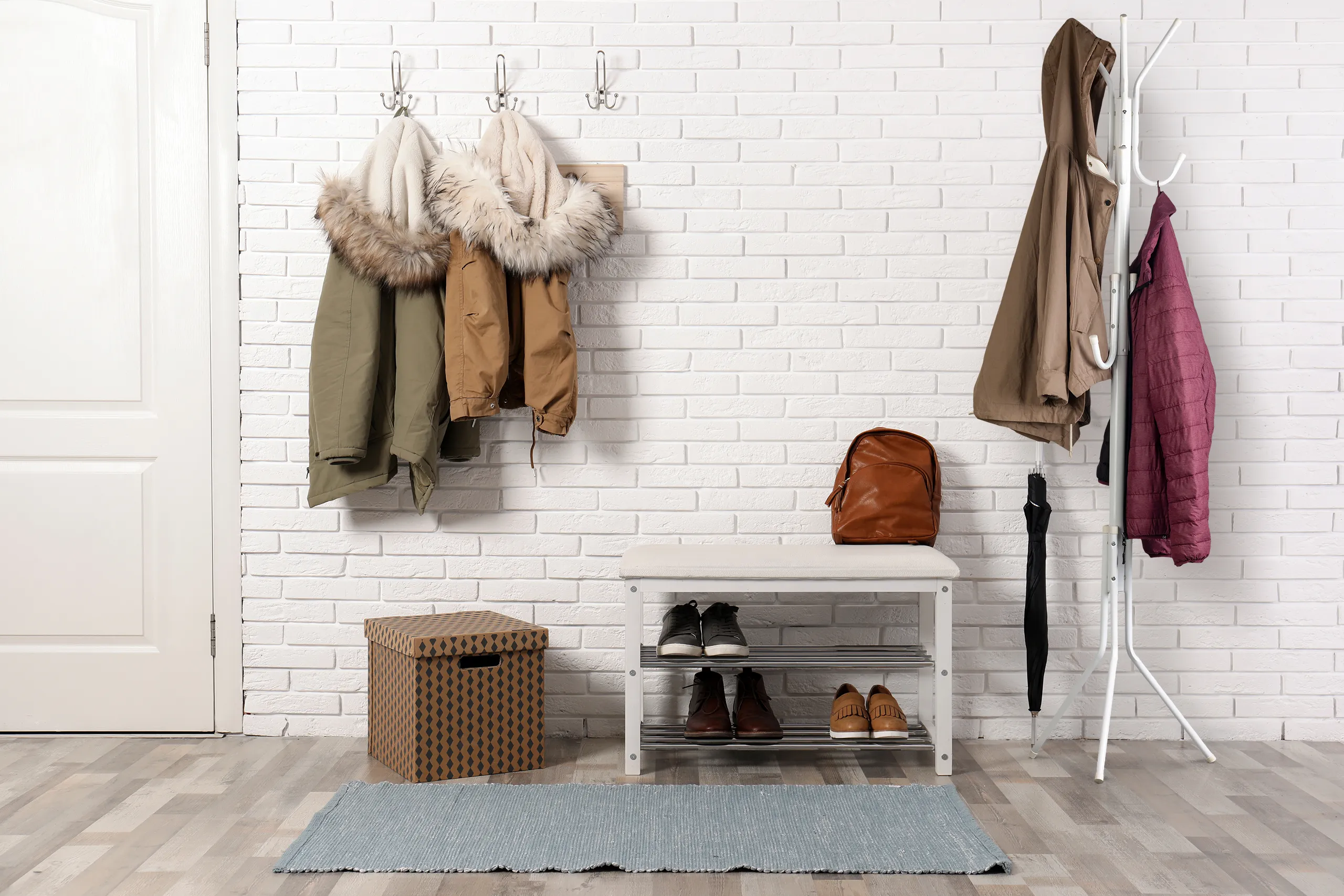 modernhome vješalica za kapute gh-6007 bijela - slika 7