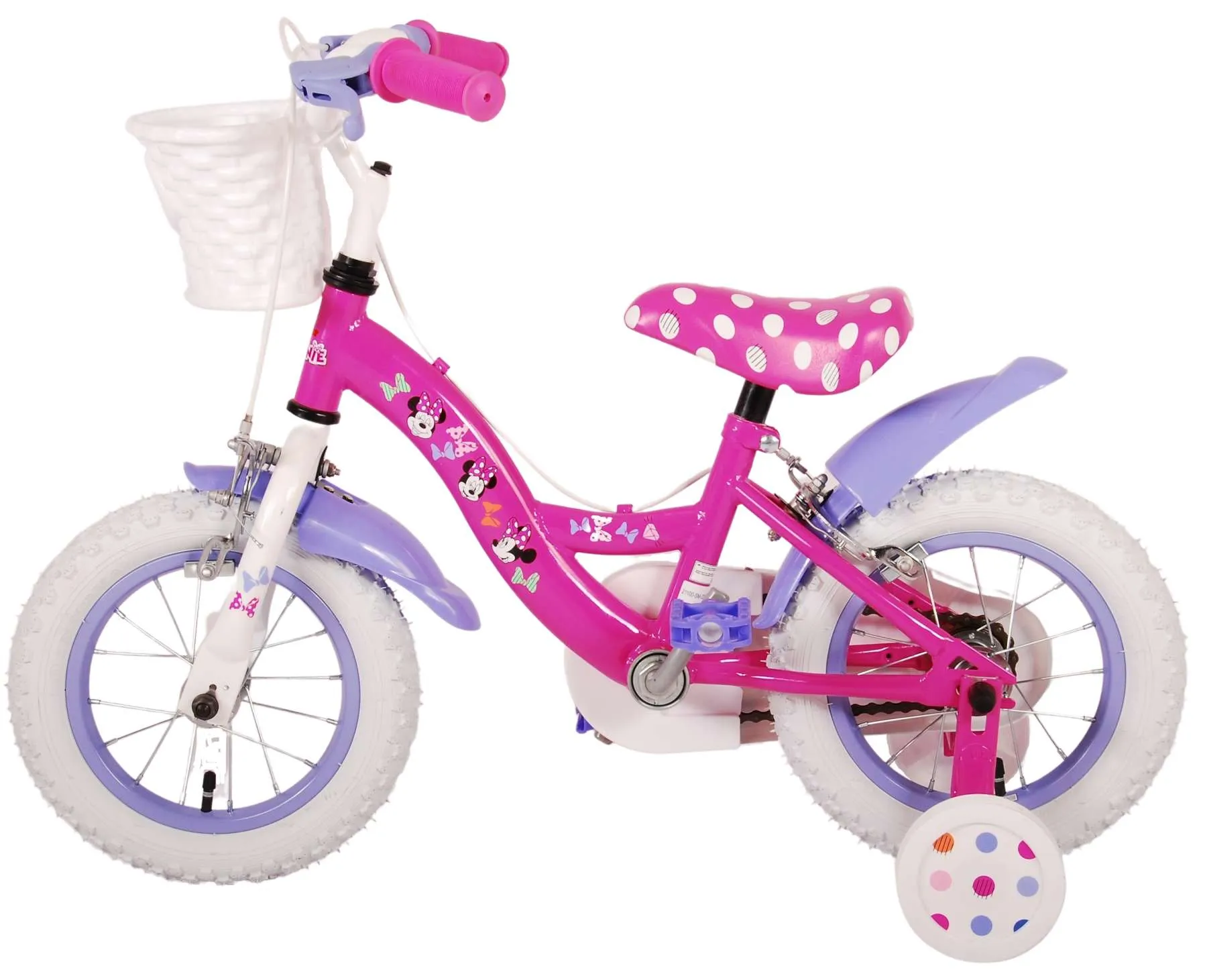 volare bicikl minnie cutest ever! 12" sa dvije ručne kočnice - slika 14
