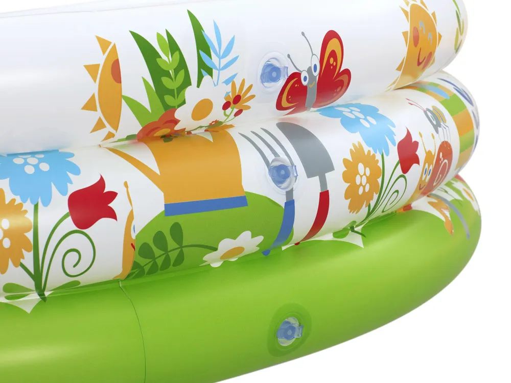 bestway bazen sa suhim kuglicama flower 102x25cm + 50 loptica i igračaka 52466 - slika 8