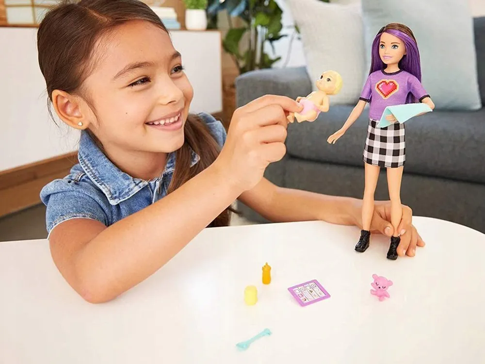 lutka barbie dadilja s bebom i dodacima - slika 4