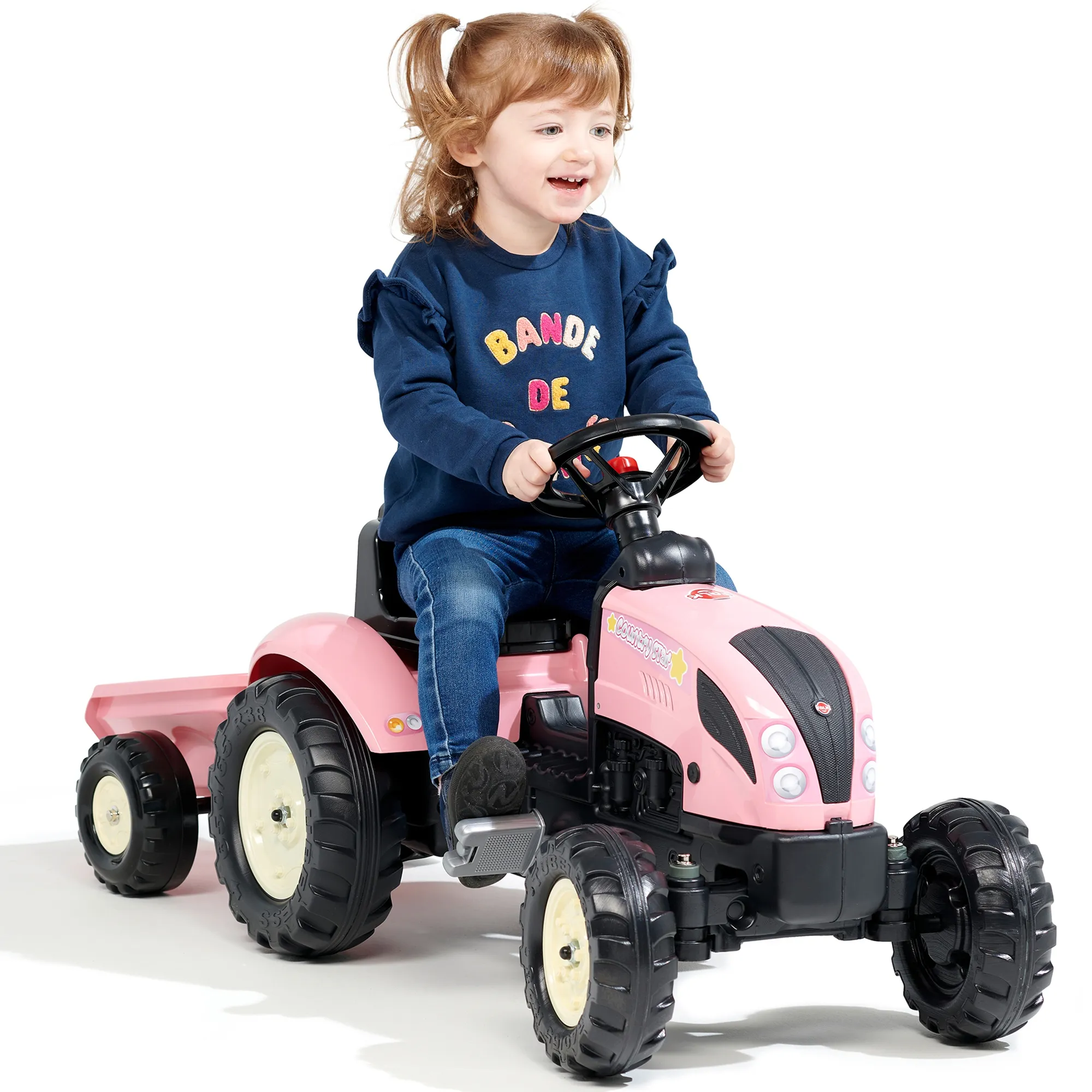 falk traktor na pedale - country star rozi - slika 3