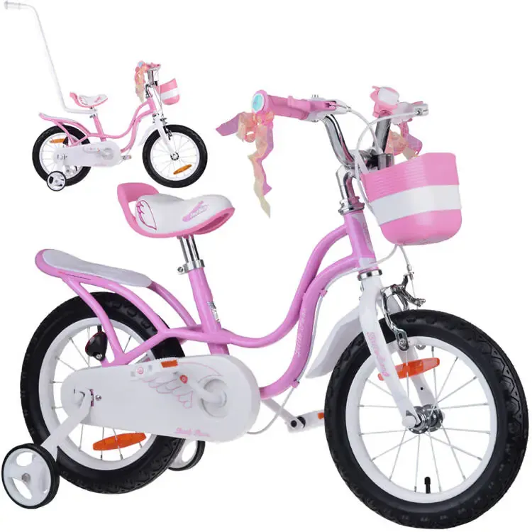 royalbaby bicikl 14" little swan, rozi - slika 2