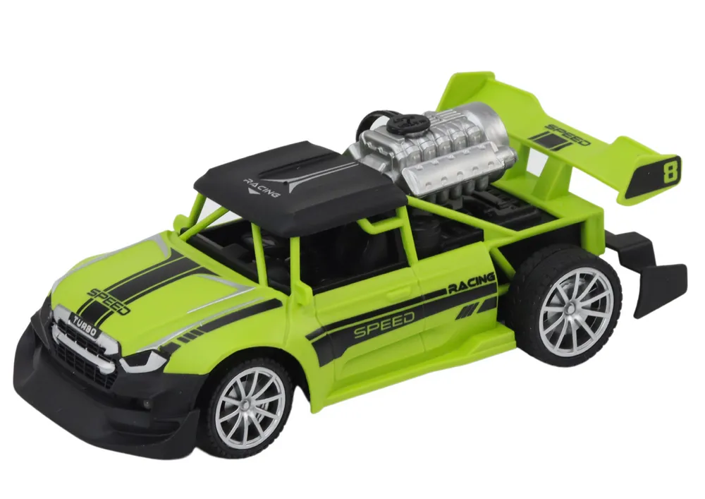 speed x auto na daljinsko upravljanje s efektom dima zeleni - slika 3