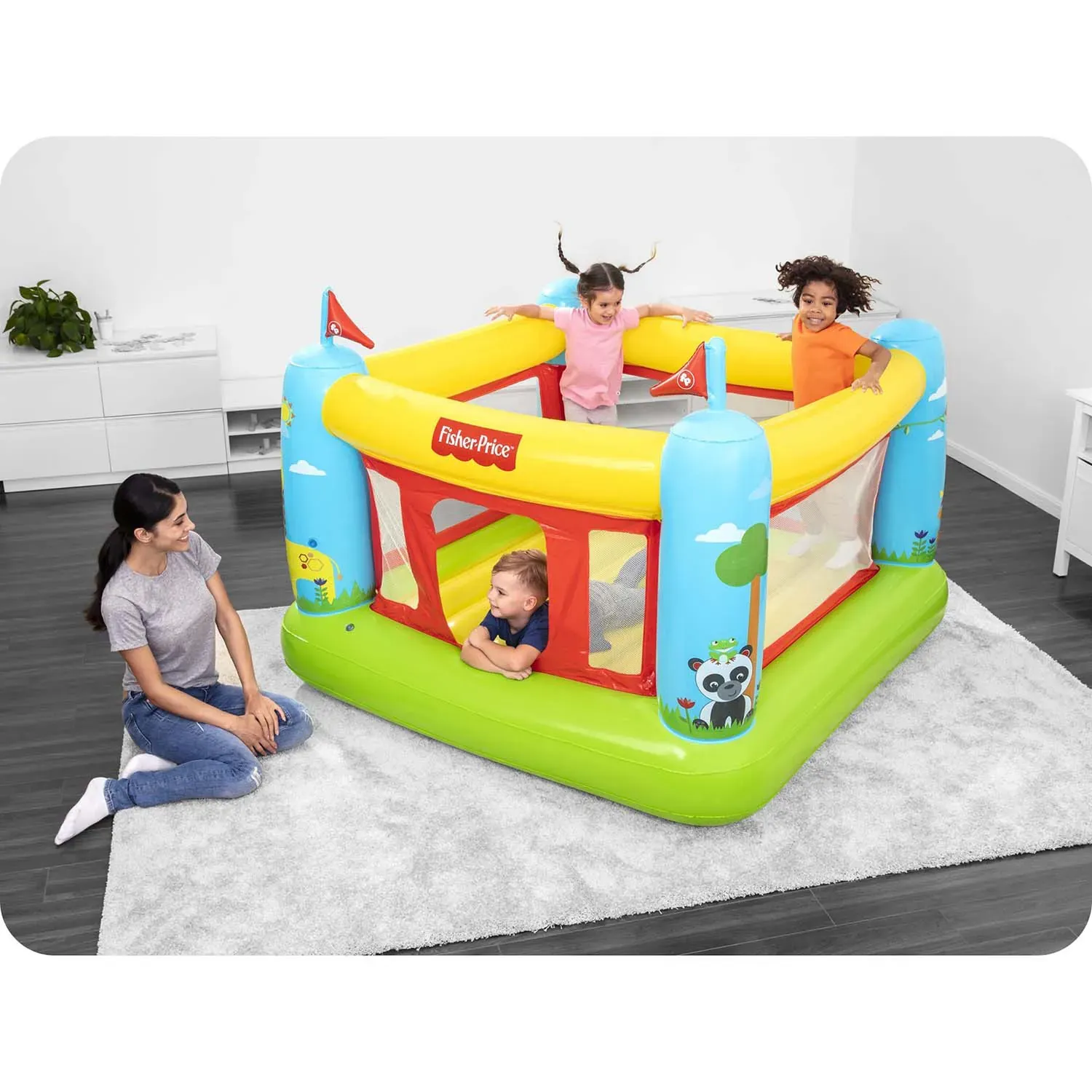 bestway trampolin na napuhavanje fisher-price - slika 7