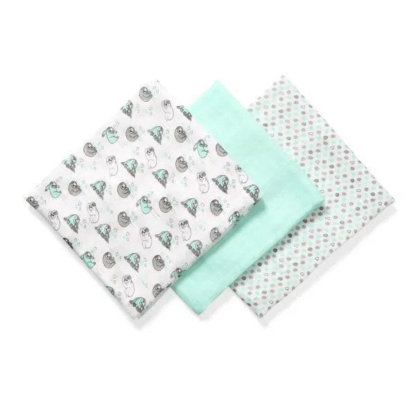 set babyono pelene od bambusa tirkizne 397/04 - slika 3