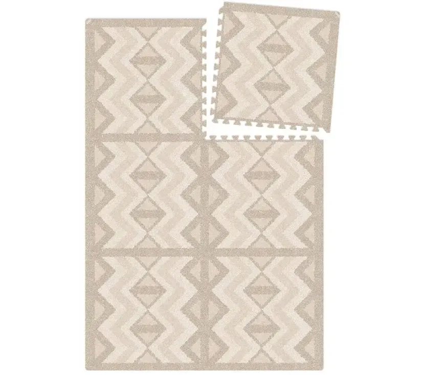 eeveve pjenasta puzzle podloga za igru kilim - pijesak 180 x 120 cm - slika 2