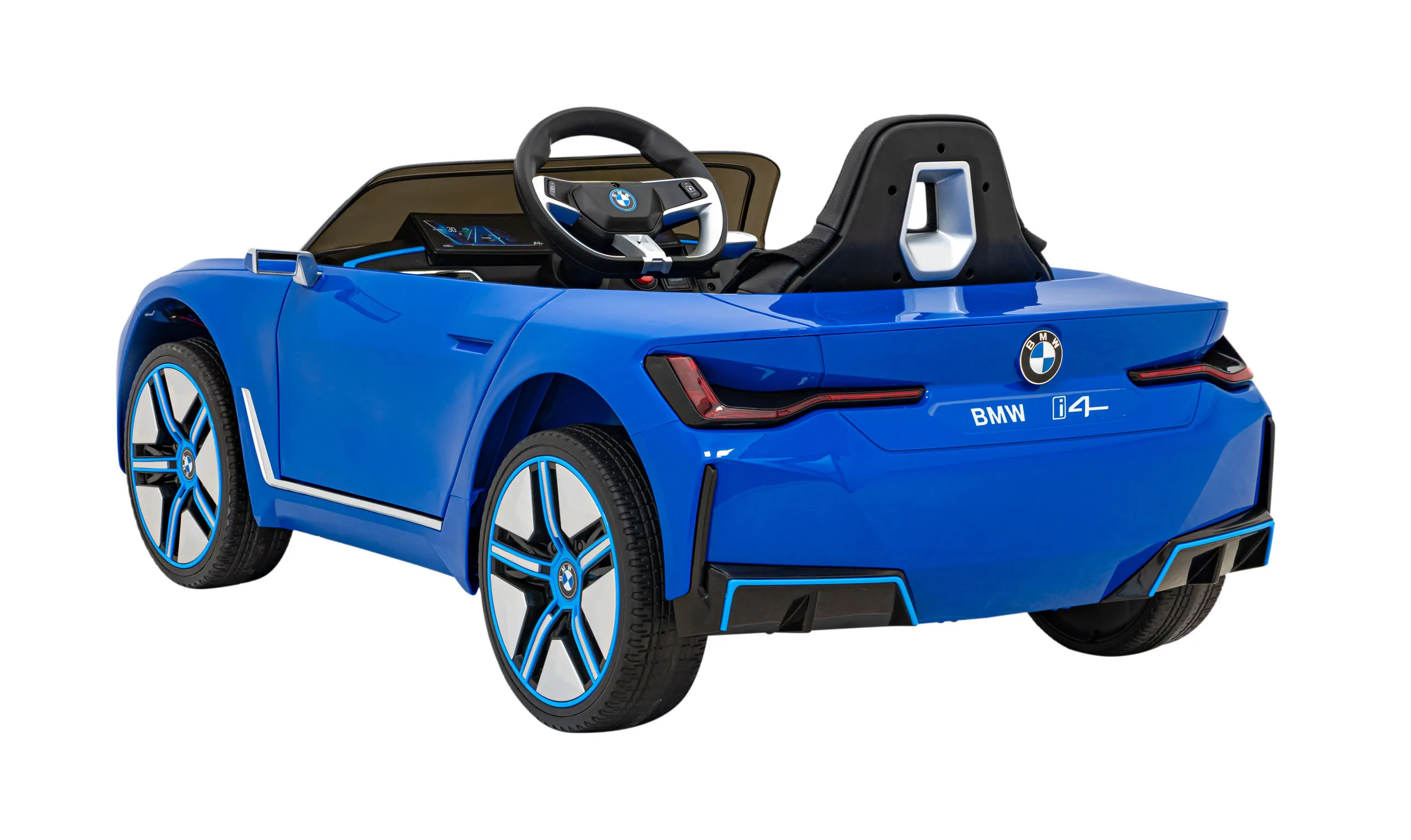 bmw i4, auto na akumulator, plavi - slika 6
