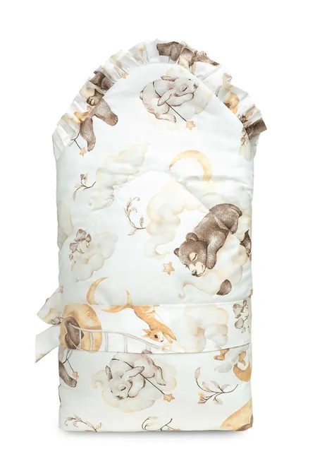 dvostrani poplun za bebe 75x75cm medo - slika 4