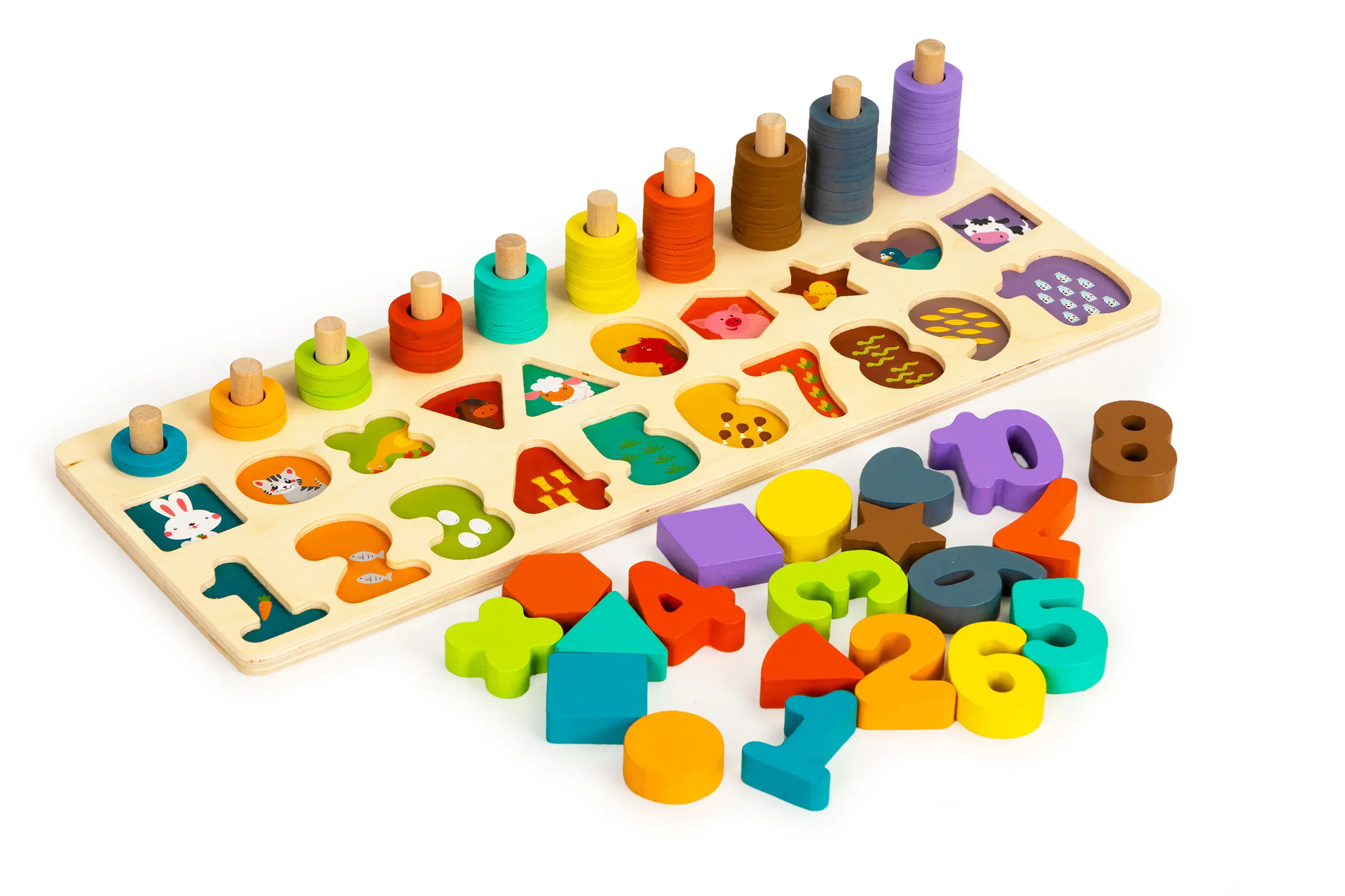 ecotoys edukacijski abakus 3u1 - slika 2
