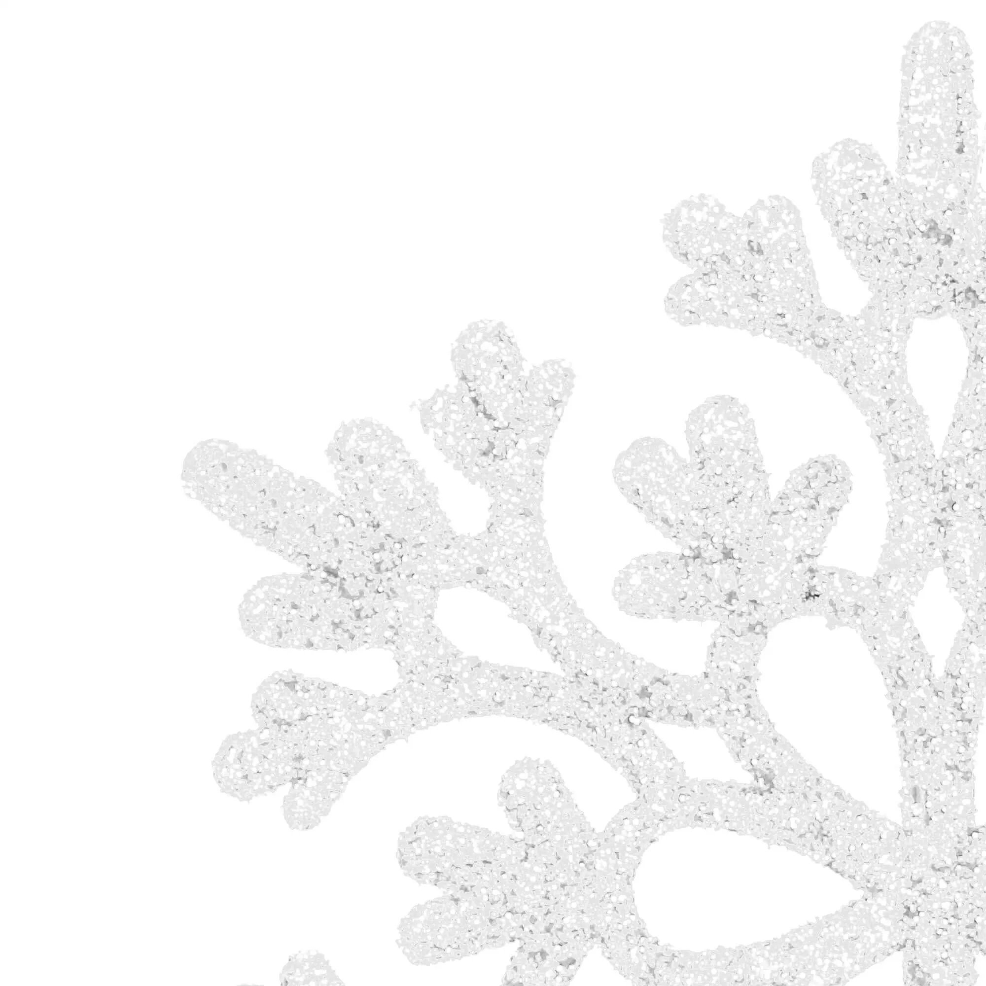springos set božićnih ukrasa "snježne pahulje", 10 cm, 12 komada, srebrne - slika 5