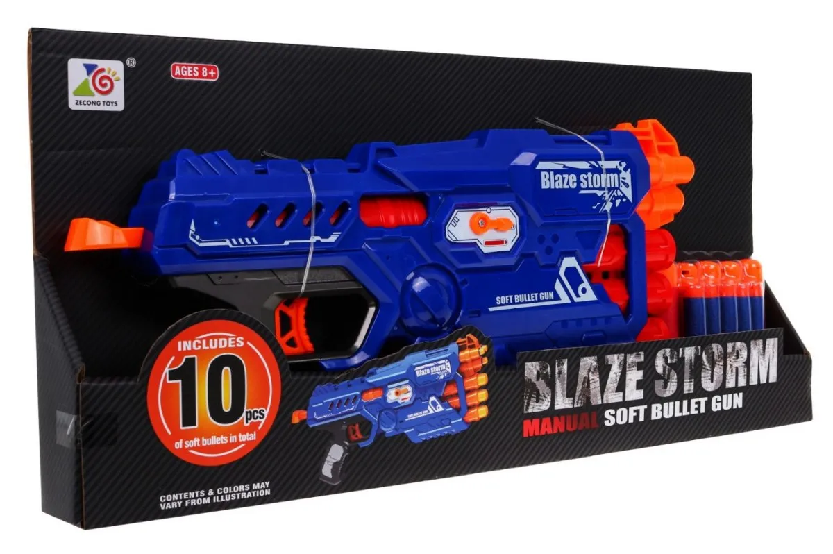 blaze storm pištolj sa 6 cijevi + 10 patrona - slika 7