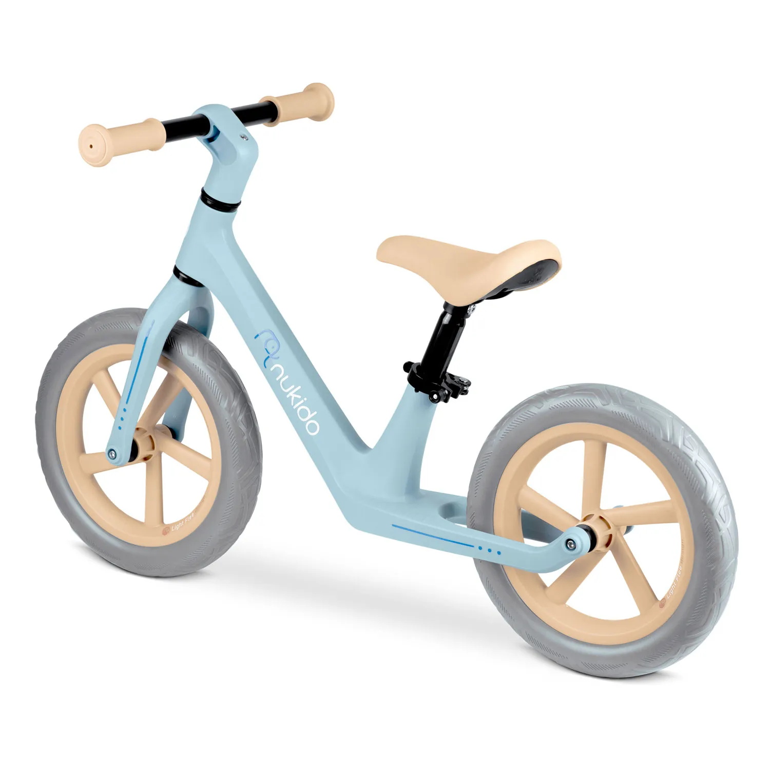nukido light flee bicikl bez pedala, plavo rozi - slika 4