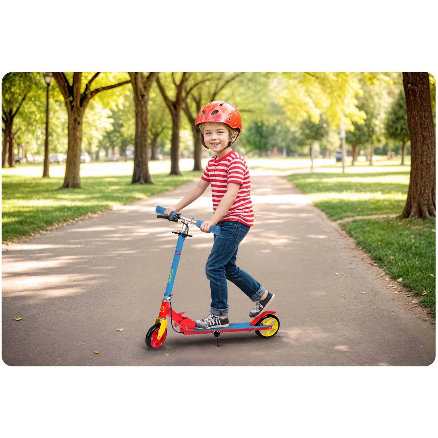 ricokids romobil kodi plavo crveni - slika 11