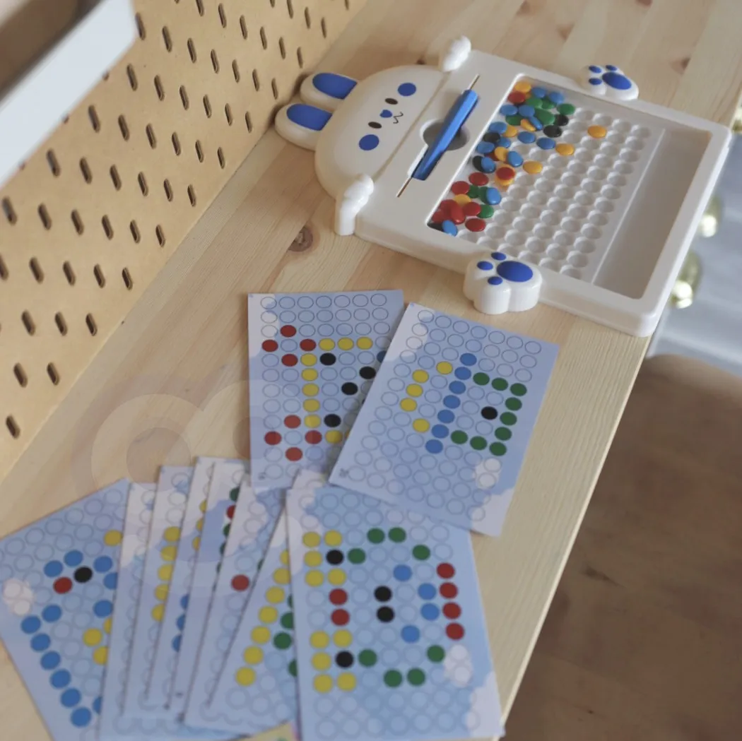woopie magnetna ploča montessori magpad - bijeli zeko - slika 6