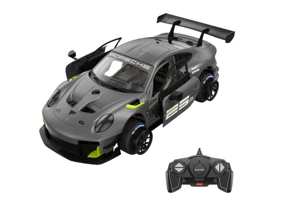 auto na daljinski rc rastar 1:18 porsche 911 gt2 sivi 68 elemenata - slika 5