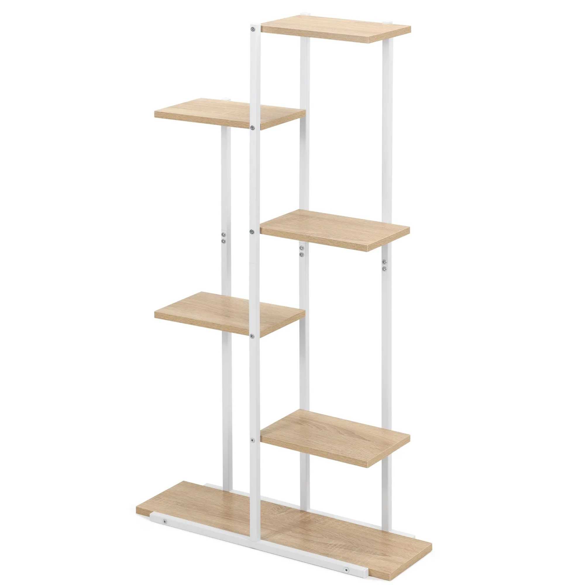 bijeli metalni stalak za cvijeće 60 x 20 x 113 cm - slika 3